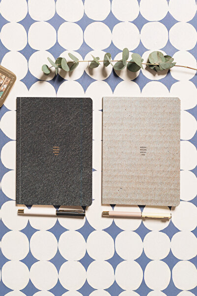 Bazen Defter مجموعة دفاتر ملاحظات A5 غير مسطرة - دفتر يوميات، دفتر ملصقات، ود...