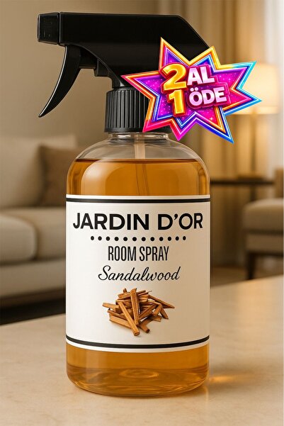 JARDIN D'OR Sandalwood Room Spray Sandal Ağacı Oda Spreyi 500 ml Oda Kokusu 8...