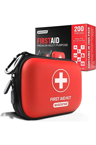 GOODONE2 200 Pcs First Aid Kit + Survival kit for Treat, Protect Minor Cuts, ...