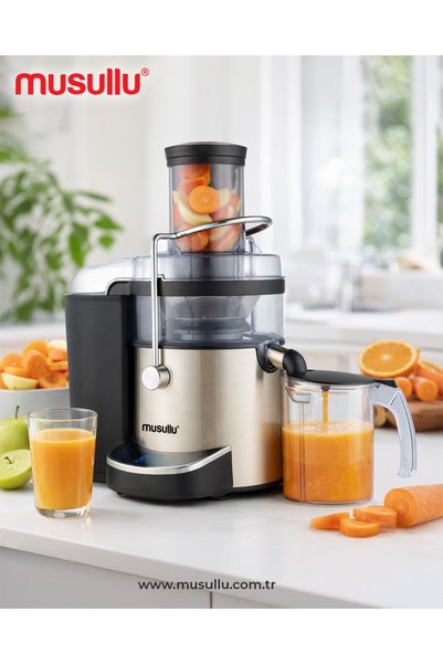 Musullu Msl-890 Je-Max Solid Fruit Juicer 1000W Stainless Steel