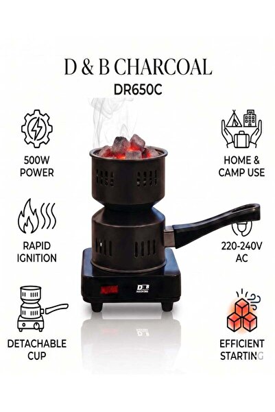 DR.ELECTRIC موقد كهربائي يعمل بالفحم DR650C