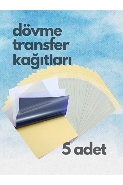 Genel Markalar DÖVME TRANSFER KAĞIDI - 4 AŞAMALI - KARBON SPİRİT - 5 ADET - T...