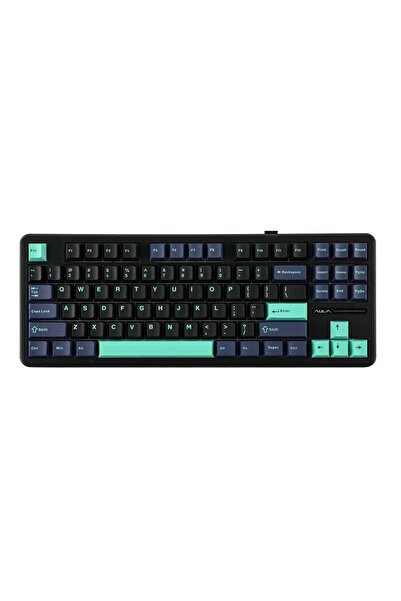 Aula F87 PRO Mekanik RGB TKL GrayWood V4 Switch Kablosuz Makrolu Hot Swap Kla...