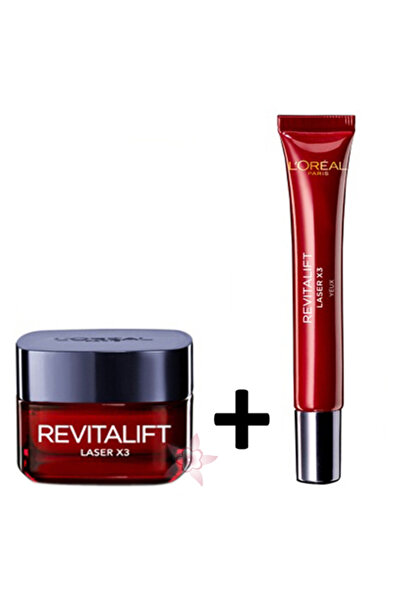 L'Oreal Paris Revitalift Lazer X3 Gündüz Kremi 50 ml  + Revitalift Lazer X3 G...