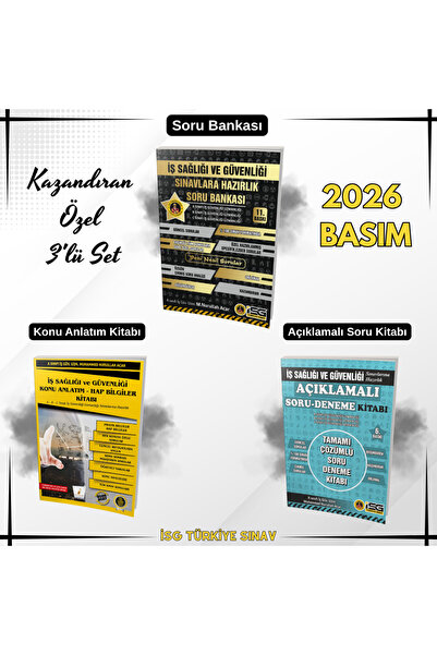 İSG TÜRKİYE SINAV Isg 3 Lü Set 2026 Basım