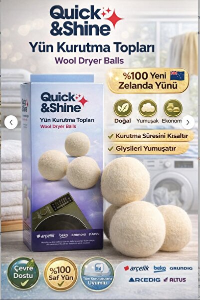 Quick&Shine KURUTMA MAKİNASI YÜN KURUTMA TOPU