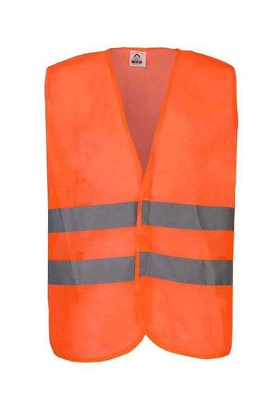 Kardelen İş Elbiseleri Hi-Vis Orange Highlighter Reflective Work Safety Vest ...