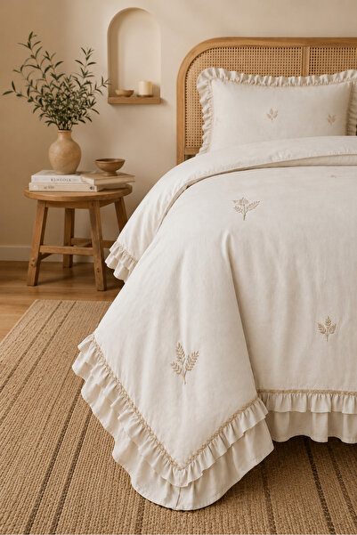 Bikaya Home Perla Double Bedspread Set |   240X260 cm |   Soft Textured |   D...