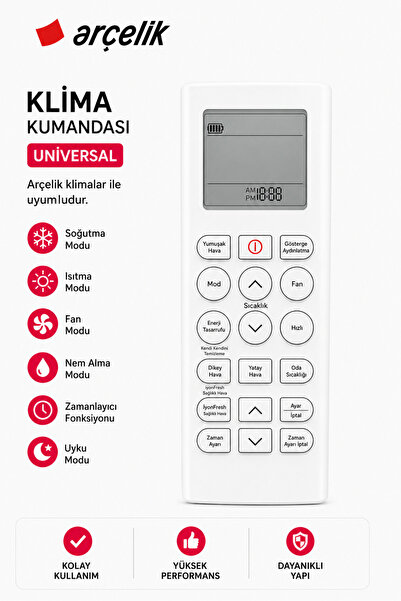 Arçelik Beko Orijinal Inverter Klima Kumandası