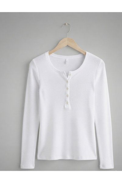ICEFIELDS Long Sleeve Buttoned Women's Bodysuit
