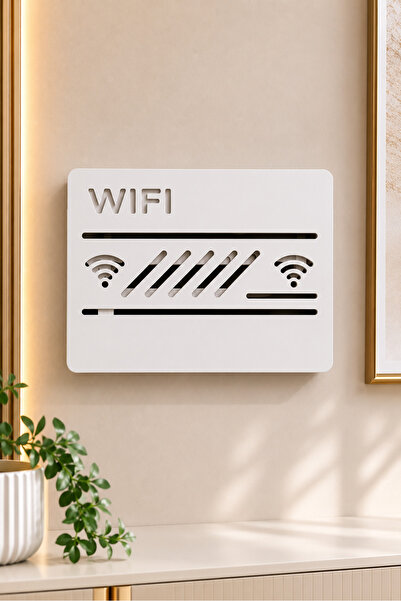 VENON White Large Size Organizer Wifi Modem Box – Decorative Metal Router Cov...