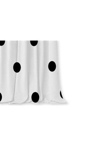 HOMESSA Black and White Football Ball Double Winged Children's Room Background Curtain