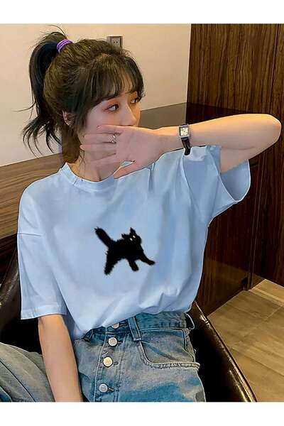 Adrift Desen animat și design grafic Tricou supradimensionat Seria desene ani...