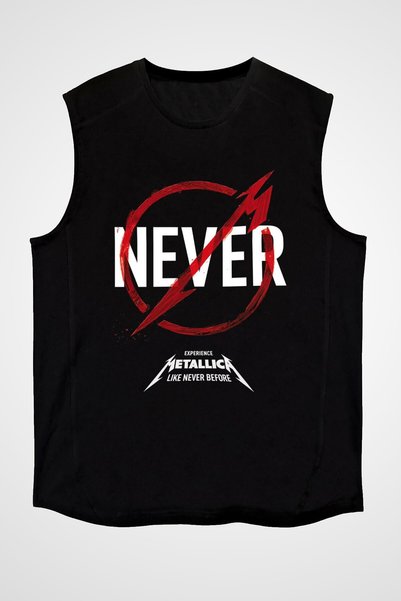 Adrift Tricou Metallica Never Black fără mâneci