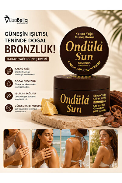 Ondüla Sun Yoğun Bronzlaştırıcı Kakao Yağlı Güneş Kremi