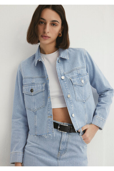 Mavi Thalia Premium Blue Buz Jean Ceket 1110289-86792