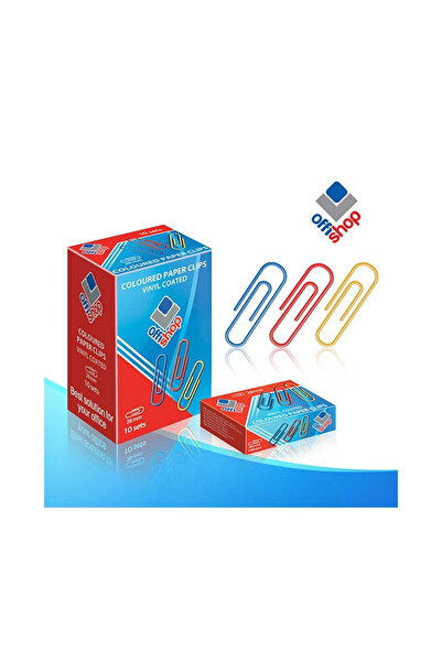 Offishop Agrafe birou color, 28 mm, 100 buc/cutie -