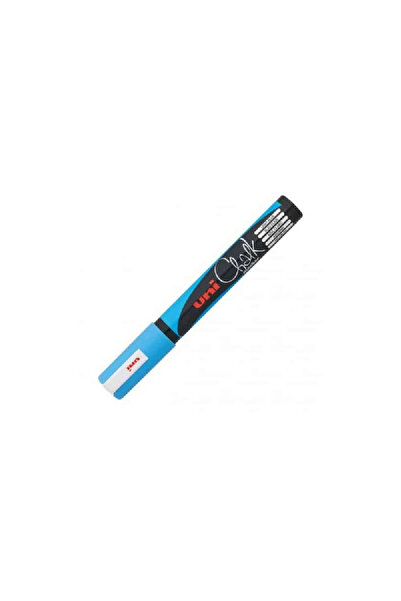 Uni Marker Chalk PWE-5M, cu creta lichida, 1.8-2.5 mm, bleu