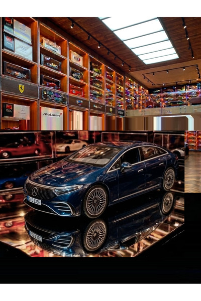 OYUNCAKSAHİLİ Mercedes Benz Eqs 2022 Diecast Metal 1:27 Koleksiyon Orjinal Mo...