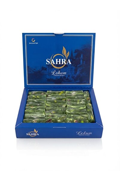 sahra lokum Sahra Bol Antep Fıstıklı Elma Aromalı Fitil Lokum – El Yapımı Pre...