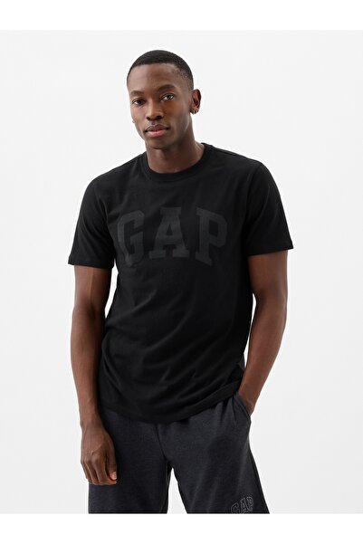 GAP Erkek Siyah Everyday Soft Logo T-Shirt