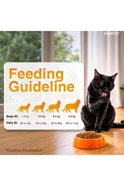 Pure Pet PUREPET Dry Cat Food Real Chicken 3Kg
