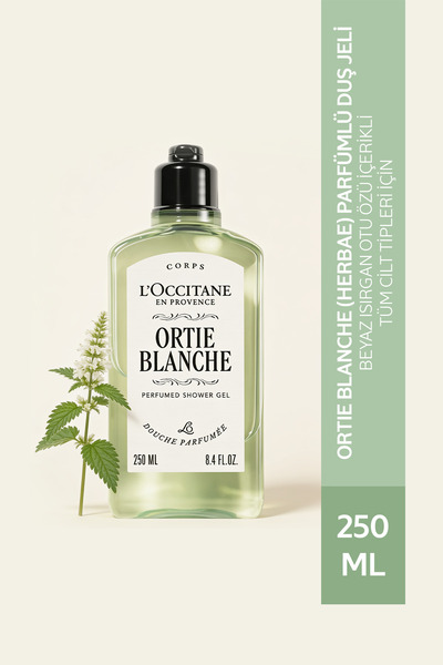 L'Occitane Ortie Blanche (Herbae) Parfümlü Duş Jeli, Beyaz Isırgan Otu Özlü, ...