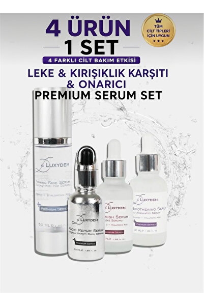 Luxydem Botoks Etkili Kırışıklık Giderici, Cilt Sıkılaştırıcı, Leke Serumu 4’...