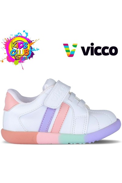 Vicco Heika 950.b24k.453 حذاء رياضي مريح للأطفال باللون الأبيض