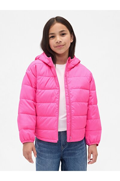 GAP Kız Çocuk Pembe ColdControl Puff Ceket