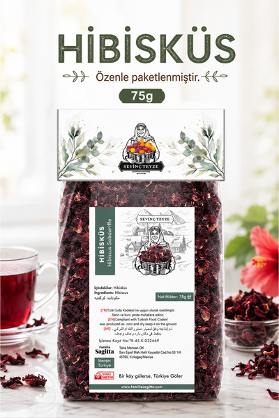 Organik Teyze Sevinç Teyze Hibiscus 75g