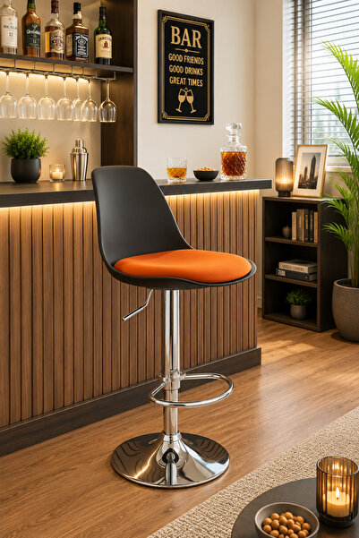 EVOFİSDUNYASİ Vegas Modern Ayarlanabilir Bar Taburesi