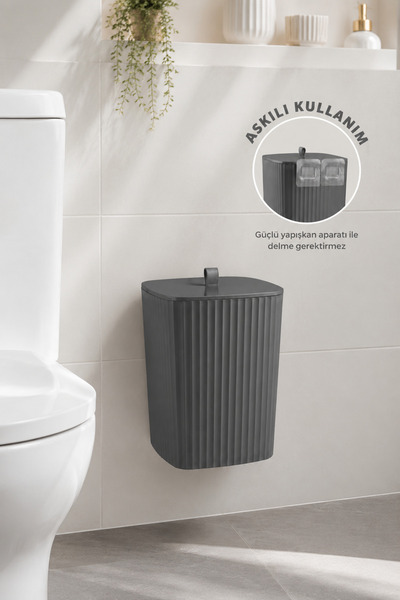 Okyanus Home Safir Çöp Kovası Antrasit