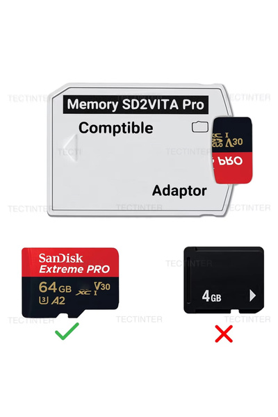 Choice محول بطاقة ذاكرة مايكرو SD2VITA 6.0 لجهاز PS Vita 1000 2000 Henkaku 3....