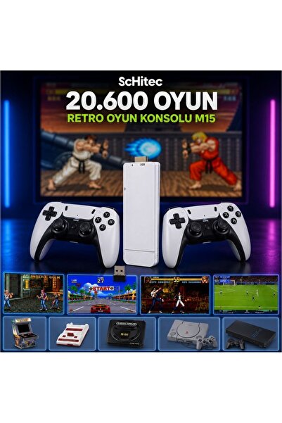 schitec Arcade 4KHD Emuelec Retro Game Stick 90 lı Yıllar Atari Makinası Oyun...