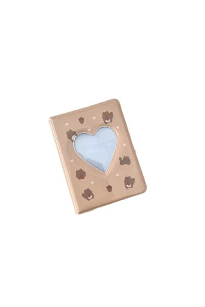 Choice ألبوم صور على شكل دب لطيف مقاس 3 بوصات على شكل قلب حب وحافظة تخزين صور...