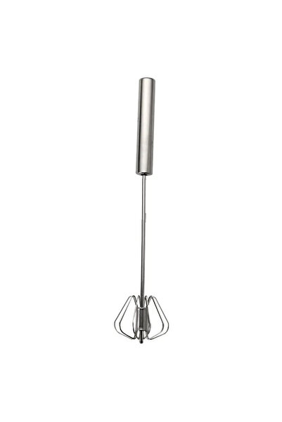 Choice 14 inch Kitchen Stainless Steel Whisk Creamer Semi-automatic Rotary Wh...