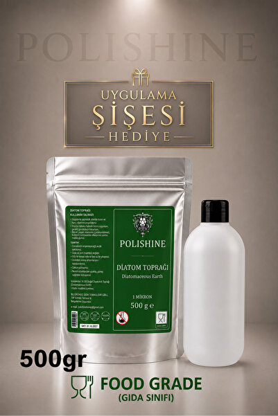 POLİSHİNE Diatom Toprağı 500GR %100/ Tahtakurusu, Bit ve Parazit Tozu Yürüyen...
