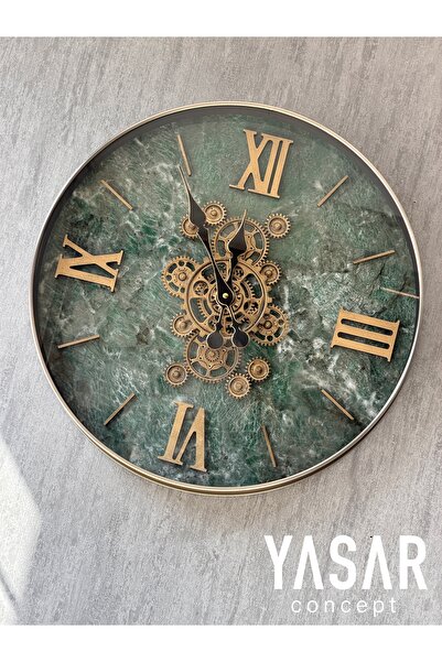YASAR CONCEPT Sinclair Metal Çarklı Duvar Saati 50 Cm