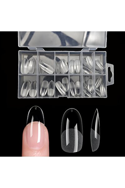 Choice7 120 ellipse 120Pcs Full Cover Press On Nail Tips Stiletto Almond Squa...