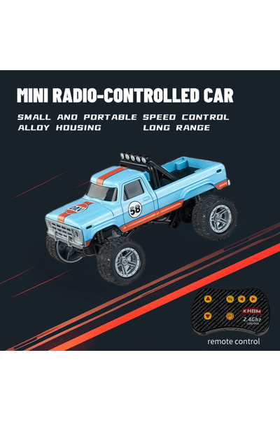 Choice23 HB09 Blue New RC Car MINI Alloy 1/64 Remote Control Car Convenient t...
