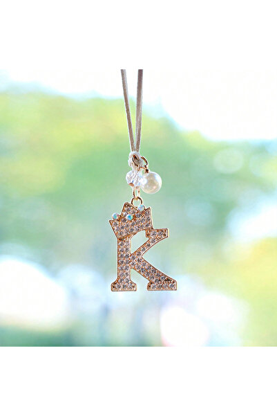 Choice K Exquisite English Letter Car Rearview Mirror Decoration Car Pendant ...