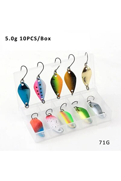 Choice 5.0g 2.5g/3.5g/5g Fishing Kit Jig Spoon Lure Bait Set Hard Metal Spinn...
