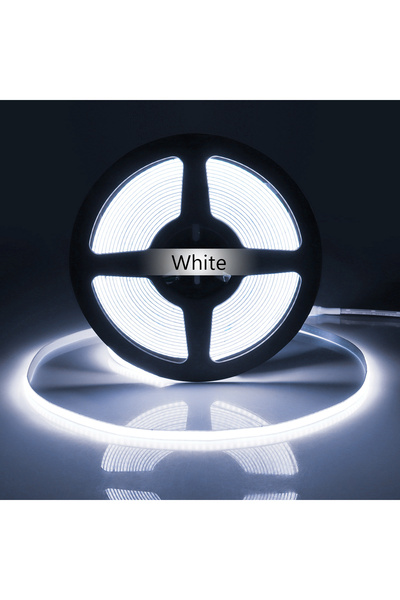 Choice7 5m WHITE Dupont Interface COB LED Strip Light High Density Linear Lig...