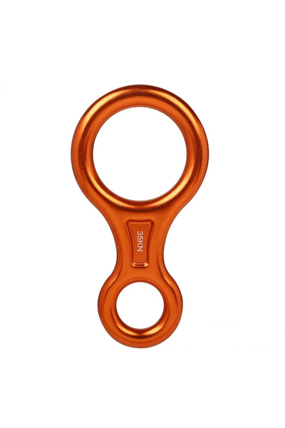 Choice Orange 1Pcs Rock Climbing Carabine 8 Shape Rigging Descender Aluminum ...