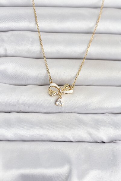 Inure Jewelry سلسلة نسائية من الفولاذ 316L باللون الذهبي موديل فيونك