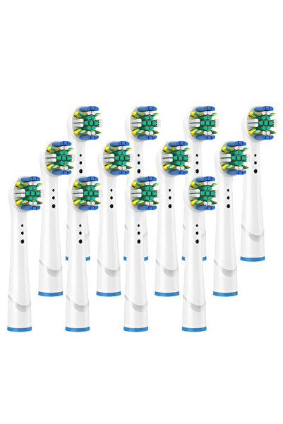 Choice1 12 قطعة (4-20 قطعة) رؤوس فرشاة بديلة من FlossAction لفرشاة Oral-B Flo...