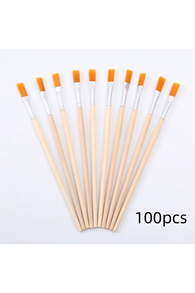 Choice 100PC B 10pc/30pc/50pc/100pcpole flat brush Nylon bristles row pen Tip...