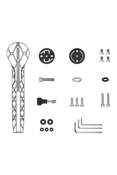 Choice Titanium color TOSEEK 3D Printed Titanium Alloy Bicycle Computer Exten...
