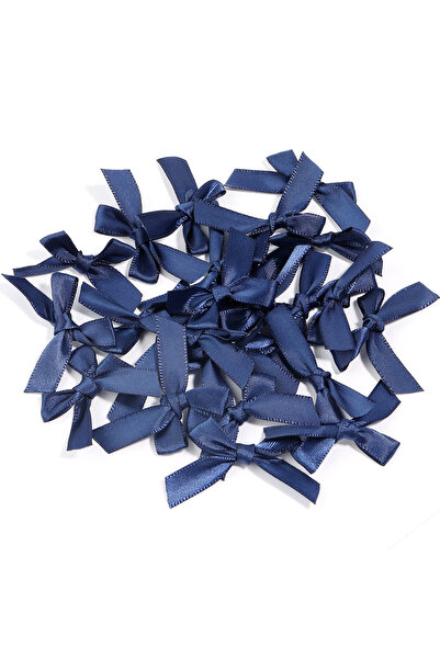 Choice4 4.5x4cm 50pcs Dark Blue 50Pcs 4.5x4cm Pink Satin Ribbon Bows Decorati...